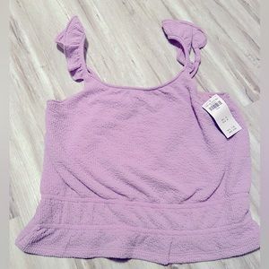 NWT Abercrombie Kids purple tank top